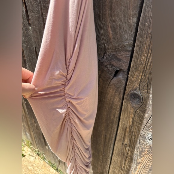 NWT Superdown Yvette Ruched Dress in Nude Revolve - Picture 9 of 11